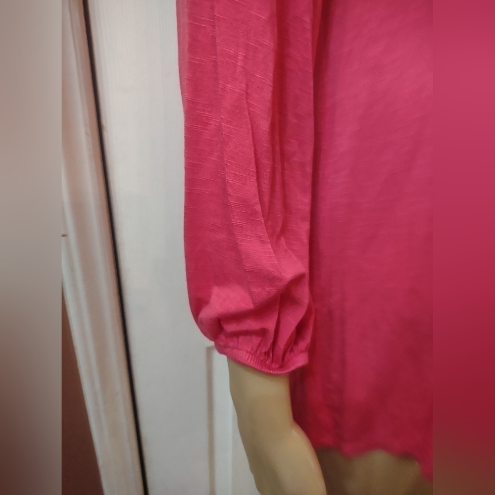 Zac & Rachel women's size small pink long sleeve blouse shirt top - Picture 4 of 8